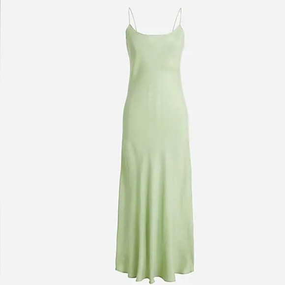 J.CREW Tall Gwyneth cupro-blend slip dress 6T - Picture 3 of 5